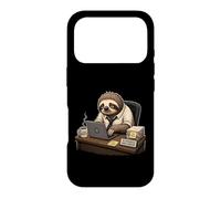 Slow Productive Sloth Office Humor Work Motivation Case for iPhone 17 Pro