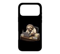 Slow Productive Sloth Office Humor Work Motivation Case for iPhone 17 Pro Max