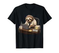 Slow Productive Sloth Office Humor Work Motivation T-Shirt