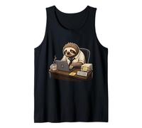 Slow Productive Sloth Office Humor Work Motivation Tank Top