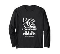SLOW PROGRESS IS STILL PROGRESS - ME/CFS AWARENESS - SNAIL Long Sleeve T-Shirt
