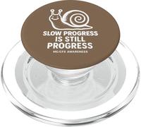 SLOW PROGRESS IS STILL PROGRESS - ME/CFS AWARENESS - SNAIL PopSockets PopGrip for MagSafe