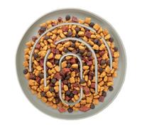 Slow Rising Bowl for Cats | Slow Eating Kibble Dispenser for Kitten,Healthy Meal Bowl for Living Room and Bedroom Chicken Meat and Beef in Dice