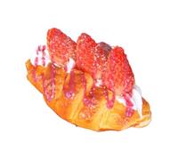 Slow Rising Squeeze Bread Toys,5 Inch Stress Relief & Fidget Croissant Toys,PU Lifelike Cute Decor Fun Material Gift Bread