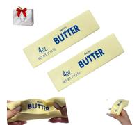 Slow Rising Squishy Butter Squishy, 2026 New Squeeze Ball Realistic Butter Stick Soft Squeeze, Stress Relief Fidget, Upgrade Stress Wet Slow Rebound Stress Relief (2, 24CM)