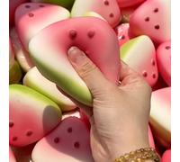 Slow Rising Squishy Toy Summer Watermelon , Stress Relief Watermelon Squishy, Stress Relief Slow Rise Watermelon Scented Sensory Toy, Super Soft Fidget Squeeze Toy for Kids