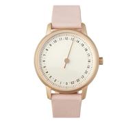SLOW Round-S 13 - Pink Leather, Rose Gold Case, Silver-White Dial