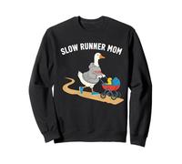 Slow Runner Mom Duck Jogging Stroller Humor Sweatshirt