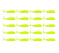 Slow Sinking Soft Baits 20-Pack for All Water Layers | Soft PVC material, dense spiral tail, slow sinking action, 20-pack value, ideal for bass trout