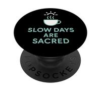 Slow Sips Turtle Tea Relaxation Cute Chill Design PopSockets Adhesive PopGrip