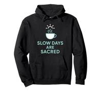 Slow Sips Turtle Tea Relaxation Cute Chill Design Pullover Hoodie