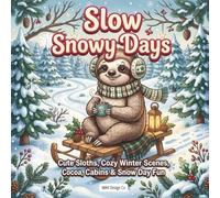 Slow Snowy Days: Cute Sloths, Cozy Winter Scenes, Cocoa, Cabins & Relaxing Snow Day Fun