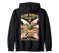Slow Spirits Society Funny Ouija Board Turtle Planchette Zip Hoodie