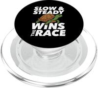 Slow & Steady Wins The Race - Cute Tortoise Beach Sea Turtle PopSockets PopGrip for MagSafe