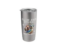 Slow & Steady Wins The Race Running Snail Run Stainless Steel Insulated Tumbler