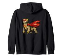 Slow Super Sloth Hero Vintage Comic Book Funny Retro Zip Hoodie