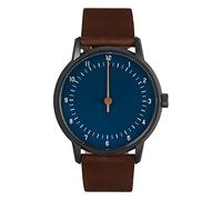 slow Twelve 04 - Dark Brown Leather, Anthracite Case, Blue Dial, Modern