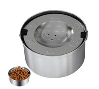 Slow Water Bowl for Dogs Non-Slip Bottom Stainless Drinks Feeder Tray