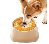 Slow Water Bowl for Dogs, Non-Slip Leak-Proof Large Capacity Pet Accessories, Slow Drinking Bowl for Dogs - Puppies Travel Car Transport Box House Outdoor Drinking Night Hot Days