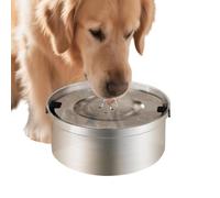 Slow Water Bowl for Dogs Non-Slip Stainless Steel Food Tray with | Leak-proof slow feeding water bowl for home, cage, home, indoor, floor, on the go