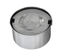 Slow Water Bowl Non-Slip Bottom Stainless Drinks Feeder Tray