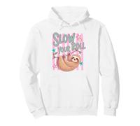 Slow Your Roll Sloth Hanging Relaxing Animal Pullover Hoodie