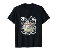 SlowCha Moving At My Own Pace Cute Sloth Tea T-Shirt
