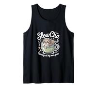 SlowCha Moving At My Own Pace Cute Sloth Tea Tank Top