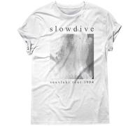 Slowdive T-Shirt Band Music Tour Dream Pop (UK, Alpha, M, Regular, Regular, Standard, White)