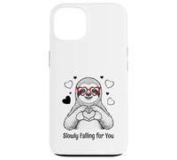Slowly Falling for You Sloth Valentine Case for iPhone 13