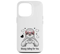 Slowly Falling for You Sloth Valentine Case for iPhone 13 Pro
