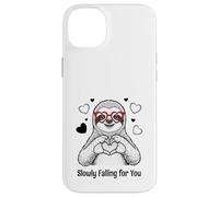 Slowly Falling for You Sloth Valentine Case for iPhone 14 Plus