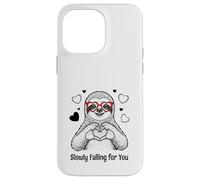 Slowly Falling for You Sloth Valentine Case for iPhone 14 Pro Max