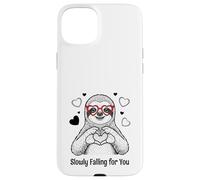 Slowly Falling for You Sloth Valentine Case for iPhone 15 Plus