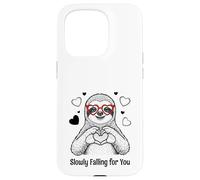 Slowly Falling for You Sloth Valentine Case for iPhone 15 Pro