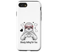 Slowly Falling for You Sloth Valentine Case for iPhone SE (2020) / 7/8