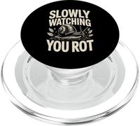 Slowly Watching You Rot Compost Snail Humor PopSockets PopGrip for MagSafe