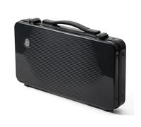SLOWPLAY Godel Poker Chip Case | High-end Carrying Case, Full Protection for Poker Chips, German Polycarbonate Shell, Super Portable & Sturdy (300pcs Chips Capacity, for 39/40mm Chips)
