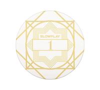 SLOWPLAY Nash Ceramic Poker Chips, 10g&39mm, for Texas Hold'em, 50 pcs | Premium ceramic composite material; smooth matte texture; casino-grade quality; Art-Deco design; stacks & shuffles easily