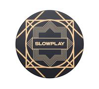 SLOWPLAY Nash Ceramic Poker Chips, 10g&39mm, for Texas Hold'em, 50 pcs | Premium ceramic composite material; smooth matte texture; casino-grade quality; Art-Deco design; stacks & shuffles easily