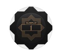 SLOWPLAY Nash Clay Poker Chips, 14 Grams Heavyweight Clay Composite, 40mm Large Chips in Bulk, Pack of 50 with Denomination of 1