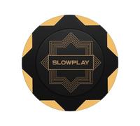 SLOWPLAY Nash Clay Poker Chips, 14 Grams Heavyweight Clay Composite, 40mm Large Chips in Bulk, Pack of 50 in Gold Without Denomination