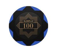 SLOWPLAY Nash Clay Poker Chips, 14 Grams Heavyweight Clay Composite, 40mm Large Chips in Bulk, Pack of 50 with Denomination of 100