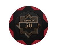 SLOWPLAY Nash Clay Poker Chips, 14 Grams Heavyweight Clay Composite, 40mm Large Chips in Bulk, Pack of 50 with Denomination of 50