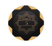 SLOWPLAY Nash Clay Poker Chips, 14 Grams Heavyweight Clay Composite, 40mm Large Chips in Bulk, Pack of 50 with Denomination of 5