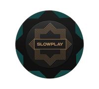 SLOWPLAY Nash Clay Poker Chips, 14 Grams Heavyweight Clay Composite, 40mm Large Chips in Bulk, Pack of 50 in Green Without Denomination