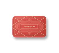 SLOWPLAY Nash Rectangular Poker Plaques, 36g Ceramic Composite, Pack of 10 | High quality ceramic composite; hefty poker chips; bold table presence; smooth matte texture; Art Deco-inspired design