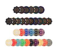 SLOWPLAY Poker Chip Sample Set | Nash Clay Poker Chips & Ceramic Poker Chips | Numbered Chips, Blank Chips | 50pcs per Pack