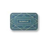 SLOWPLAY Rectangular Poker Chips Plaques in Green, Pack of 10 Pcs, European Style Professional Plaques Without Denomination, 34-Gram Ceramic Composite
