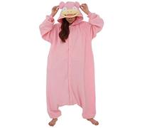 Slowpoke Pokemon Kigurumi Onesie (Adult One Size Fits All) Pink